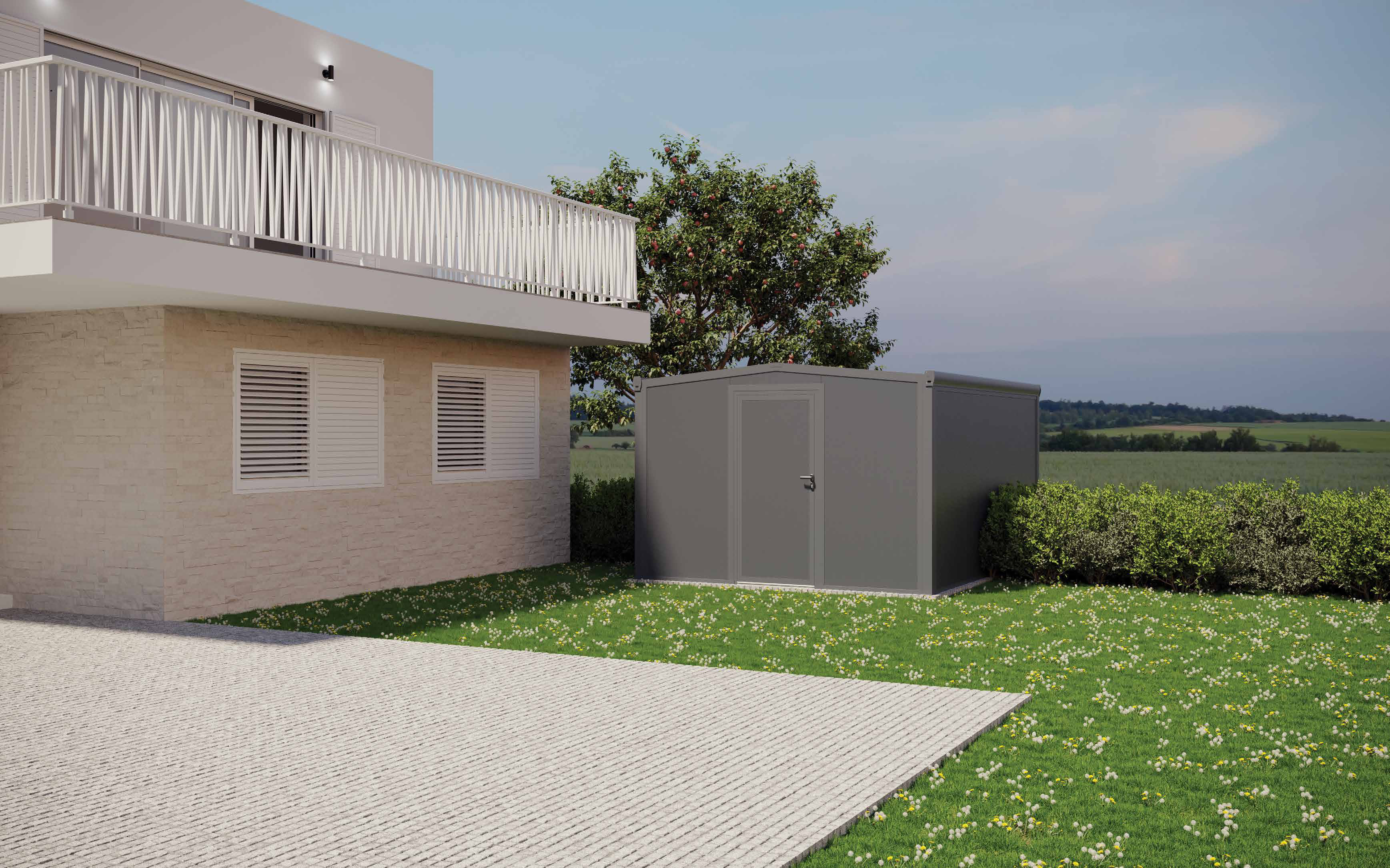Abri modulaire aluminium