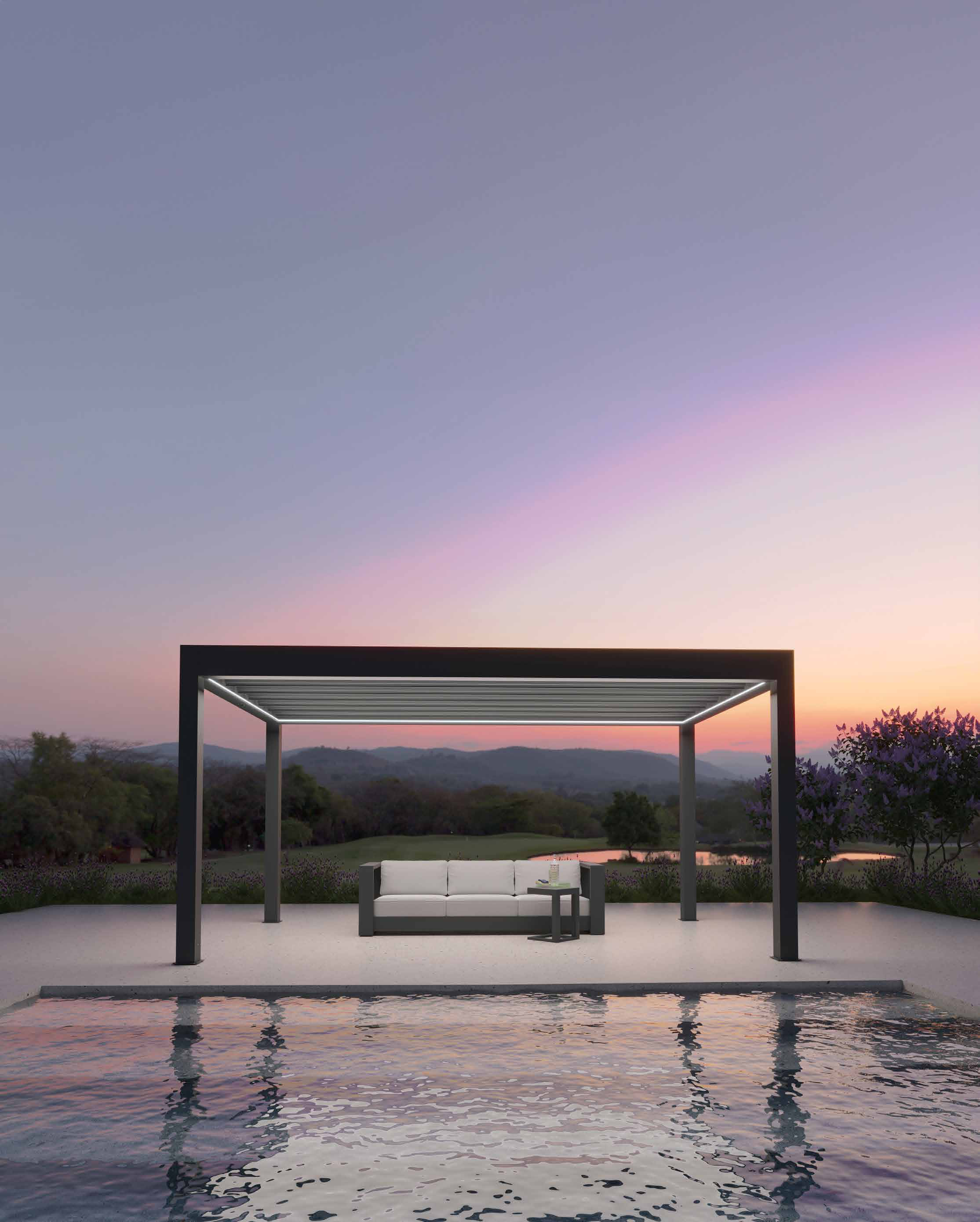 Pergola bioclimatique posée en Charente-Maritime par MIL ECO Fermetures